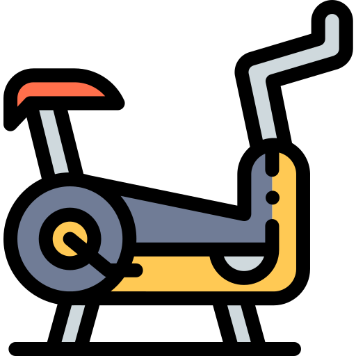 Stationary bike Detailed Rounded Lineal color icon