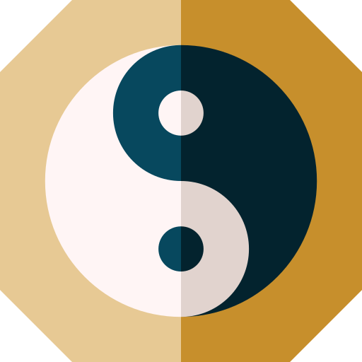 Yin yang icono gratis