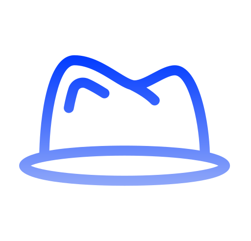 sombrero de fieltro icono gratis