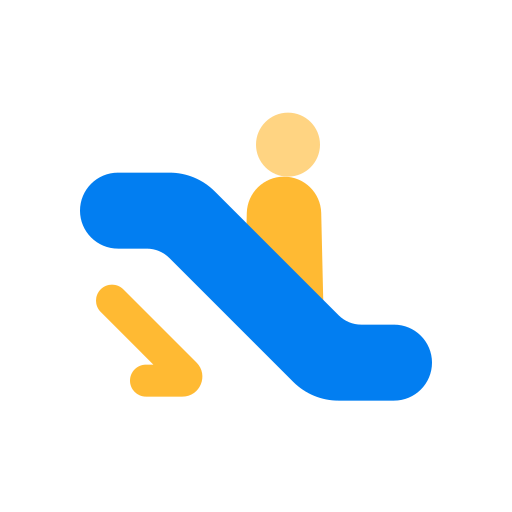 에스컬레이터 내려감 무료 아이콘