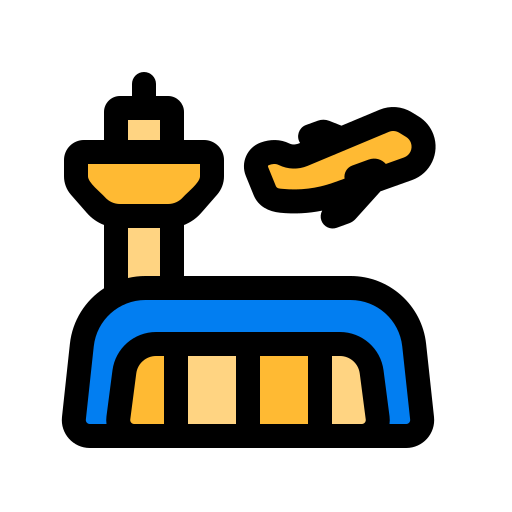 edificio del aeropuerto icono gratis