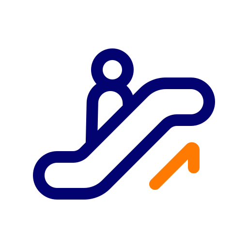 Escalator free icon Escalator free icon