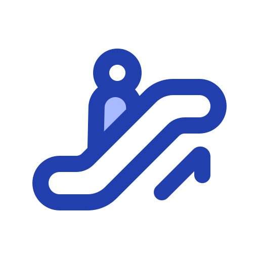 escalera mecánica icono gratis