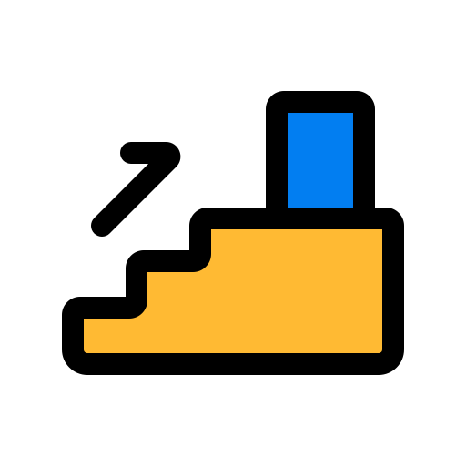 treppe nach oben kostenlos Icon
