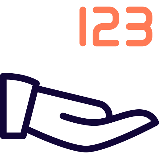 número icono gratis