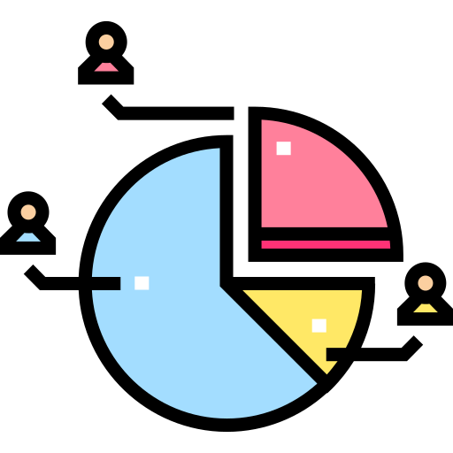 Gráfico circular icono gratis