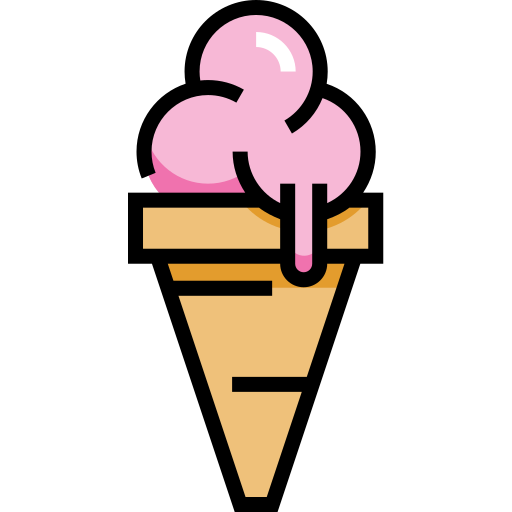 Ice cream Detailed Straight Lineal color icon