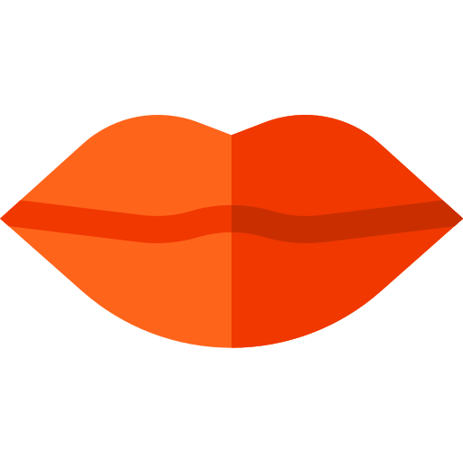 Lips Basic Straight Flat icon