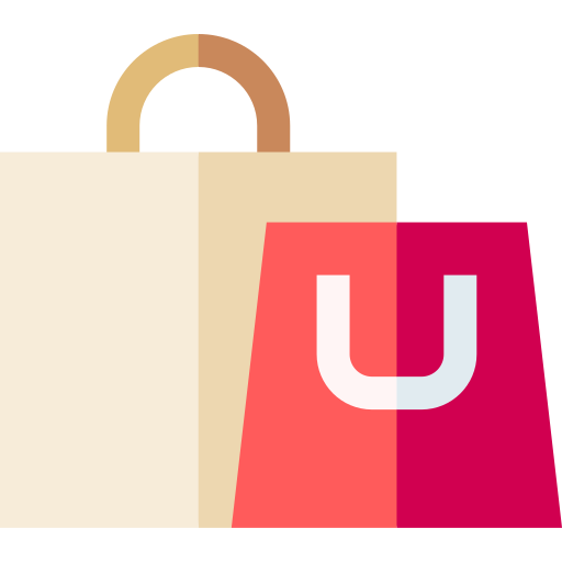 Shopping bag Basic Straight Flat icon