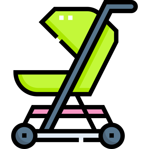 carrito de bebé icono gratis