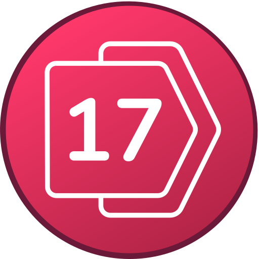 diecisiete icono gratis