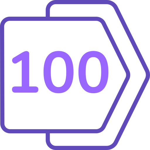 100 Icône gratuit 100 Icône gratuit