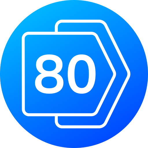 80 icono gratis