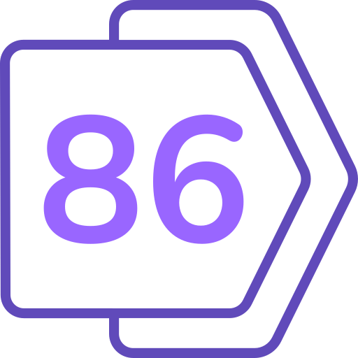 86 icono gratis