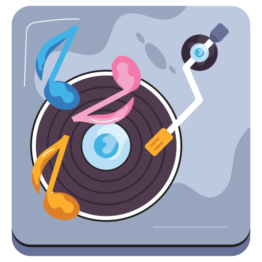 disco de musica icono gratis