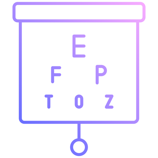 tabla de vision ocular icono gratis