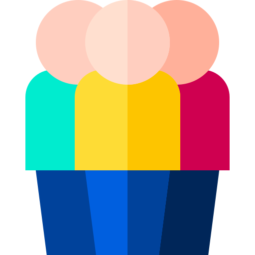 Group Basic Straight Flat icon