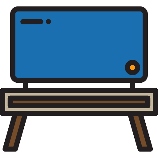 mesa de televisión icono gratis