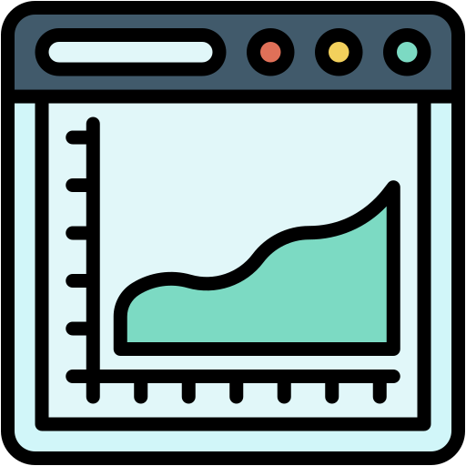 gráfico de dispersión icono gratis