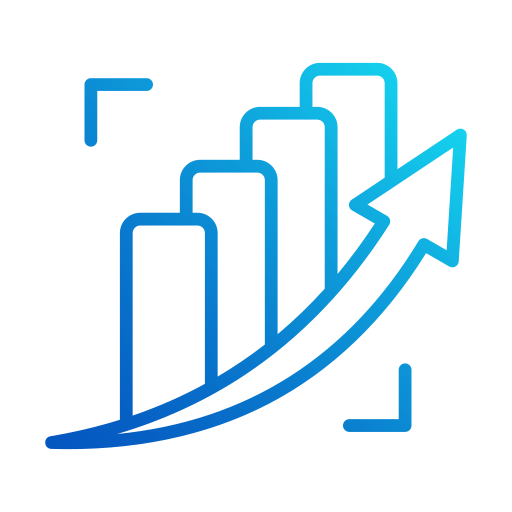 inversión en crecimiento icono gratis