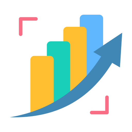 inversión en crecimiento icono gratis