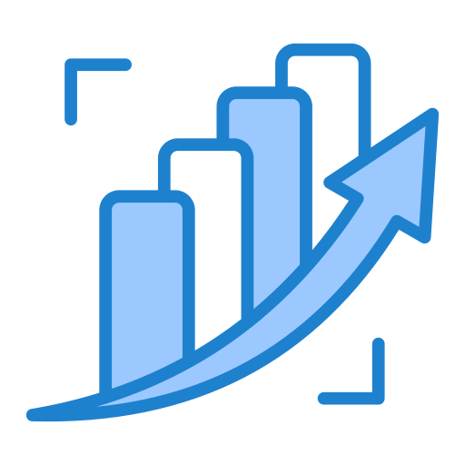 inversión en crecimiento icono gratis