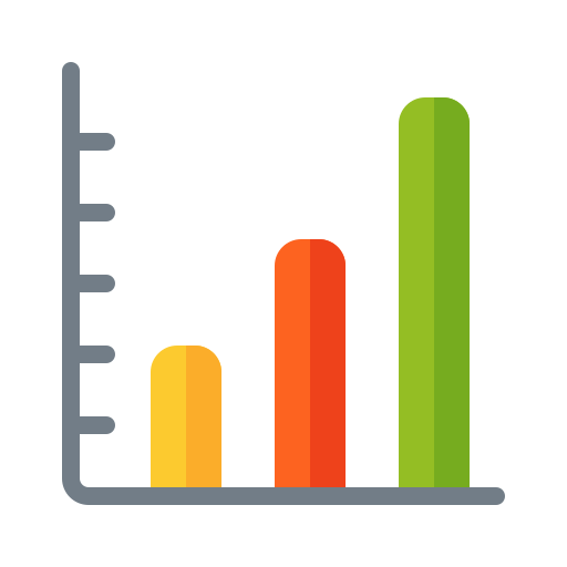 gráfico de barras icono gratis