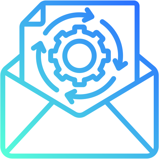 automatización del correo electrónico icono gratis