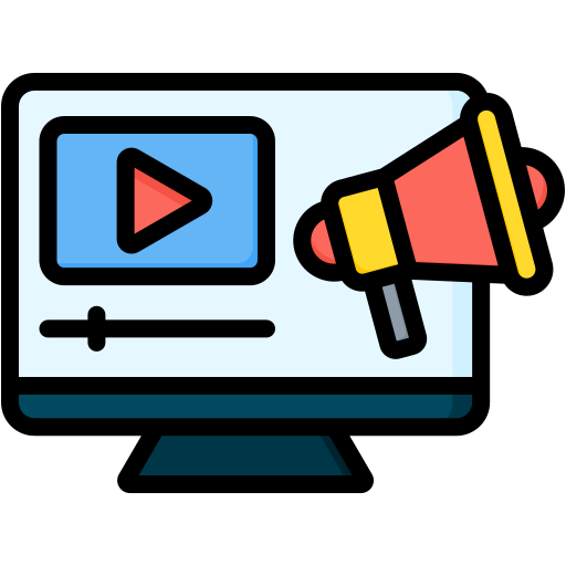 vídeo marketing icono gratis