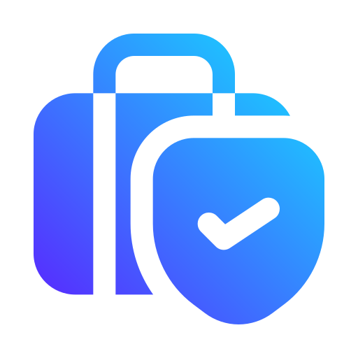 seguro de viaje icono gratis