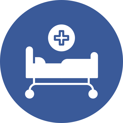 cama de hospital icono gratis