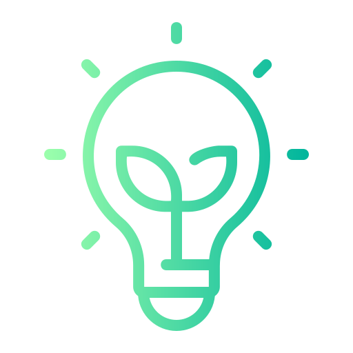 luz ecológica icono gratis