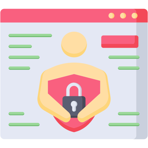 seguridad web icono gratis