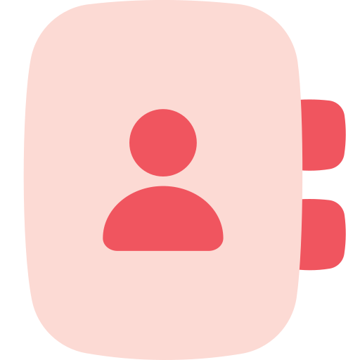 libros de contacto icono gratis