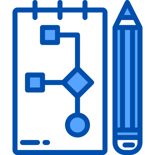 Diagrama de flujo icono gratis