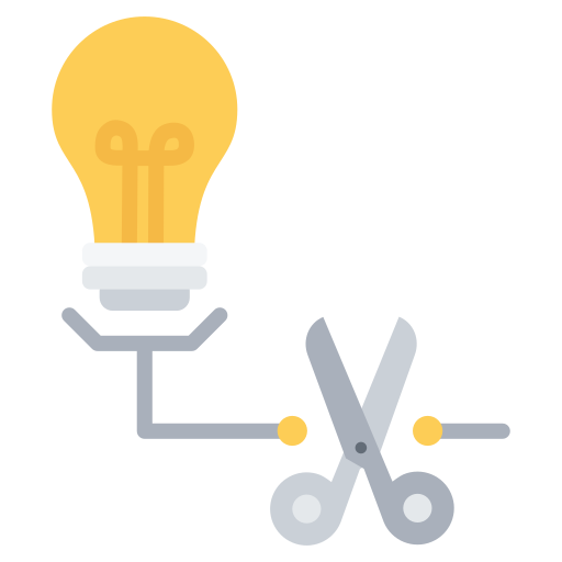 Electricity saving free icon Electricity saving free icon