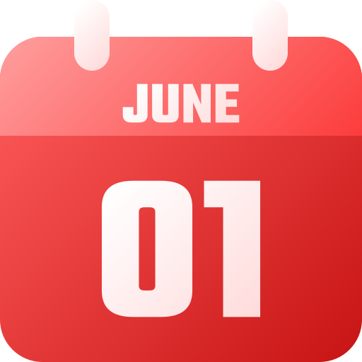 1 ° de junio icono gratis