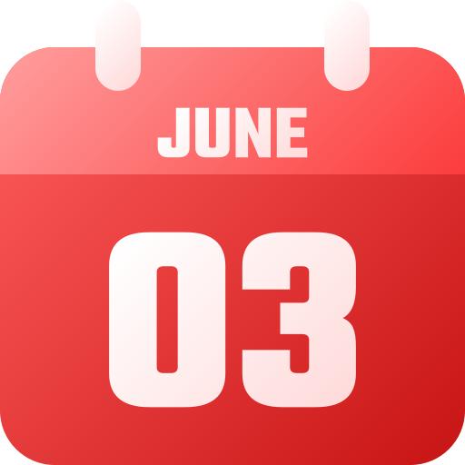 3 de junio icono gratis