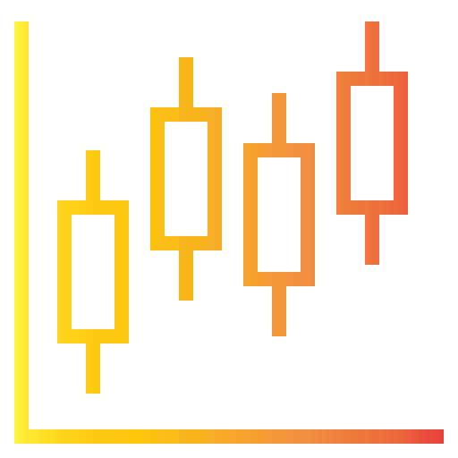 gráfico de velas icono gratis