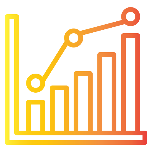 gráfico de barras icono gratis