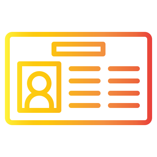tarjeta de identificación icono gratis