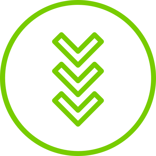 abajo galón icono gratis