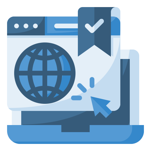 página de marcador icono gratis