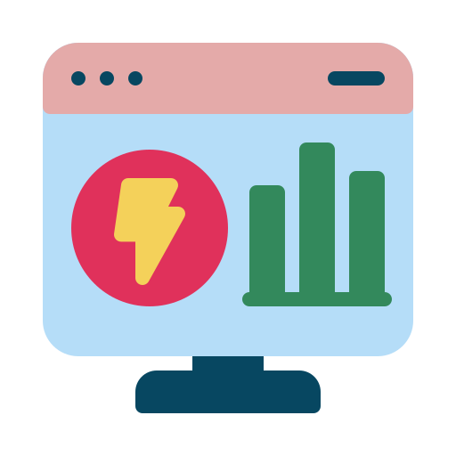 monitoreo de energía icono gratis