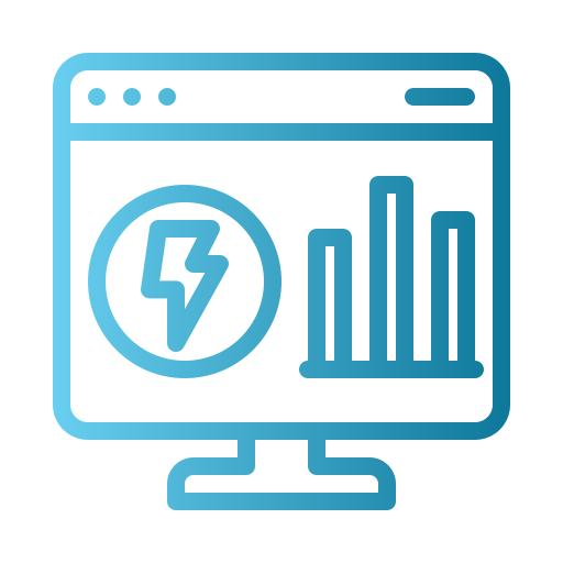 monitoreo de energía icono gratis