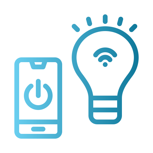 control de luces inteligentes icono gratis