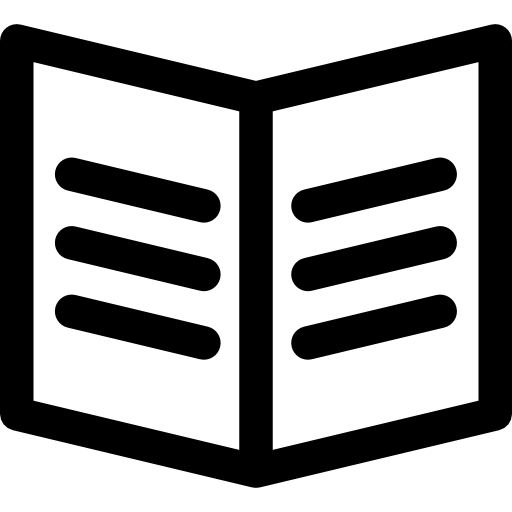 libro abierto icono gratis