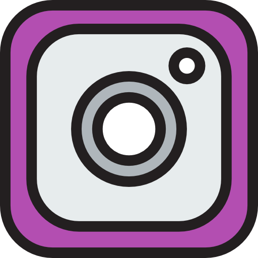 Purple instagram icon PNG, SVG