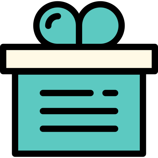 caja de regalo icono gratis