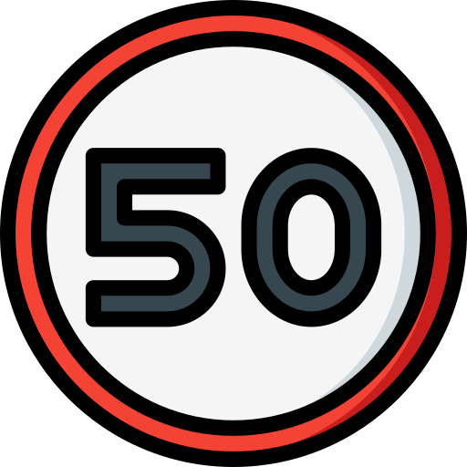 Speed limit free icon Speed limit free icon
